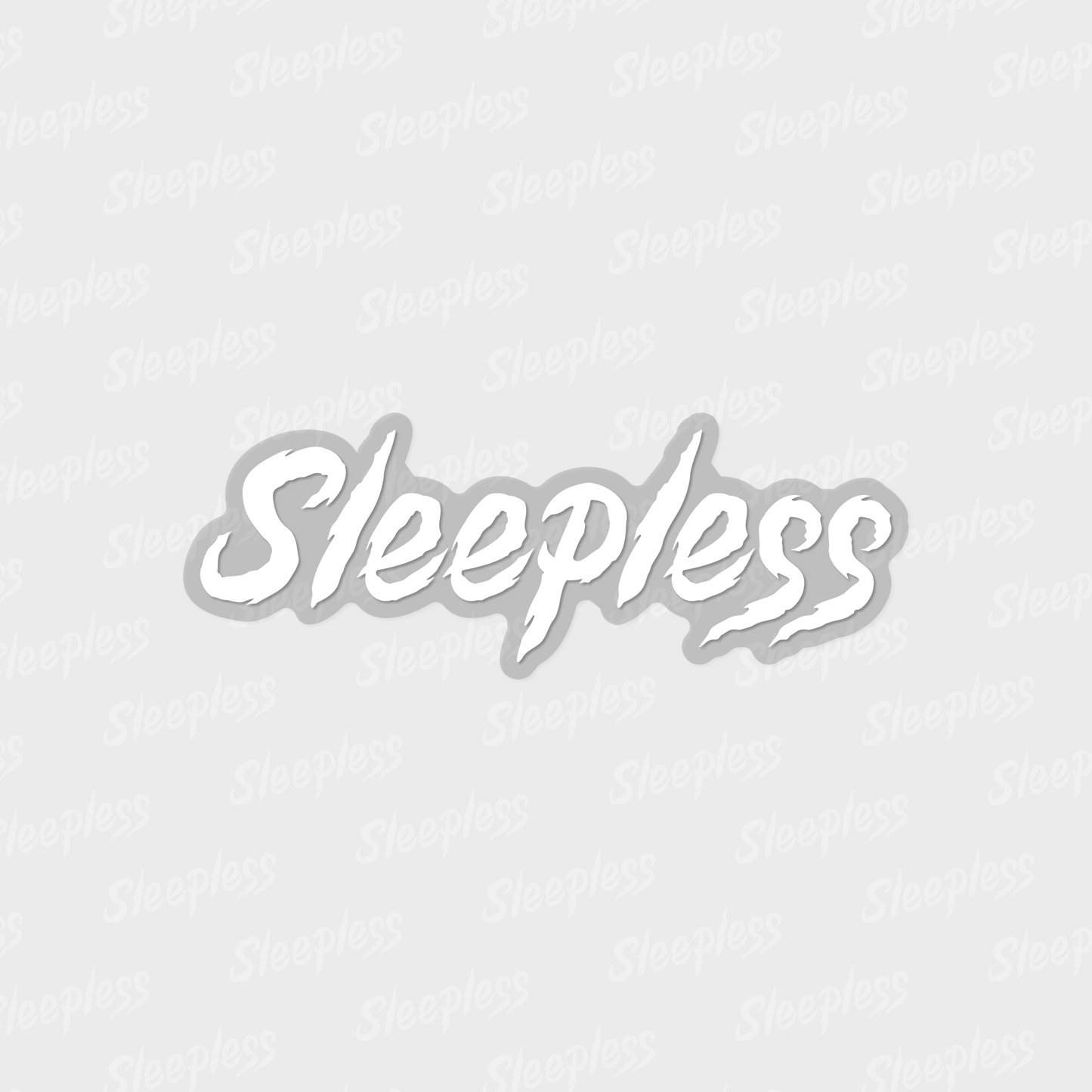Sleepless Logo Sticker (Clear)