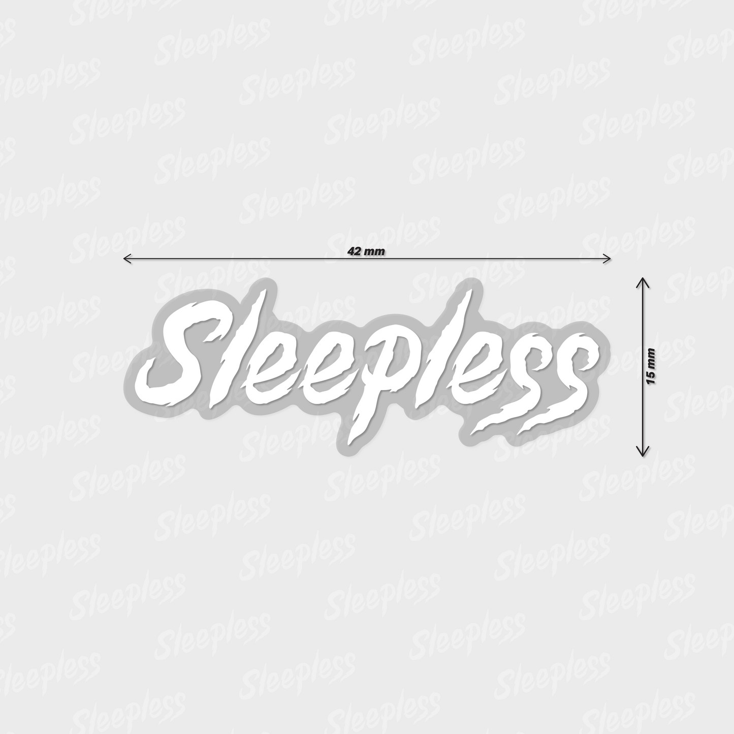 Sleepless Logo Sticker (Clear)