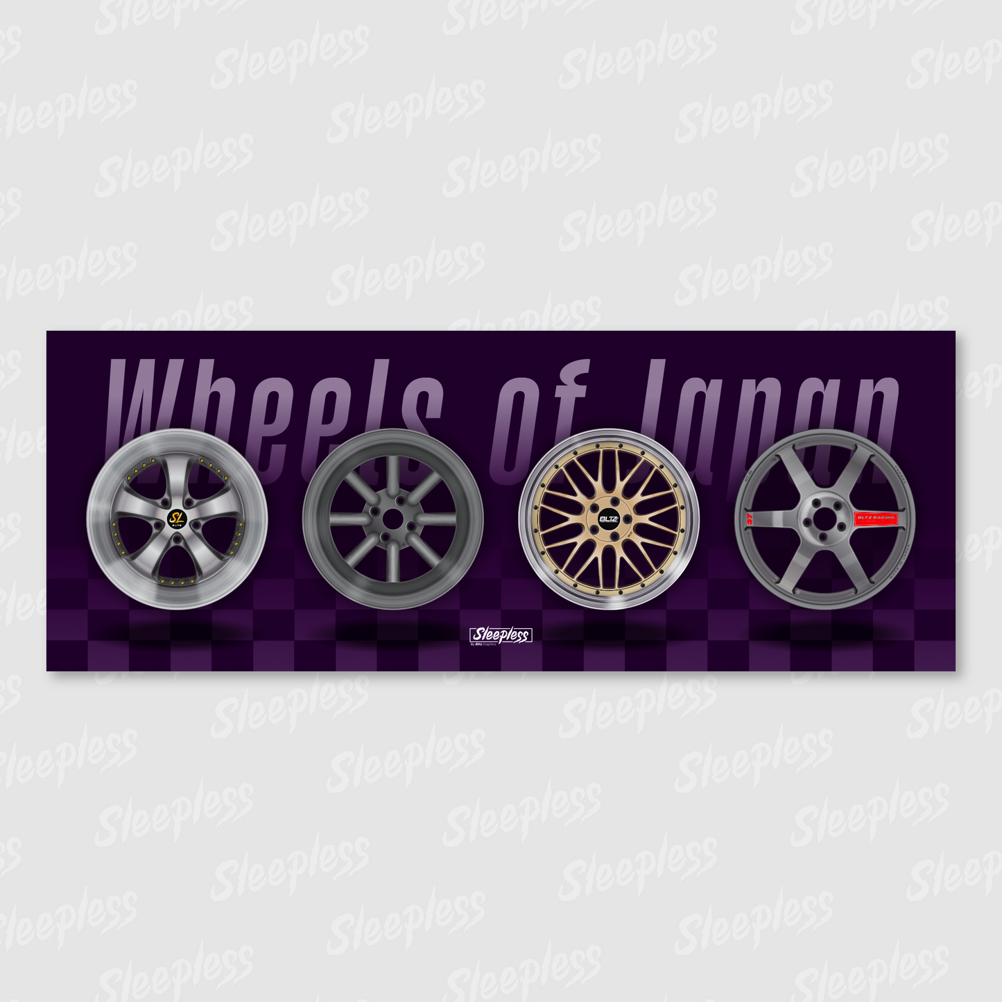 Wheels of Japan Nobori Flag