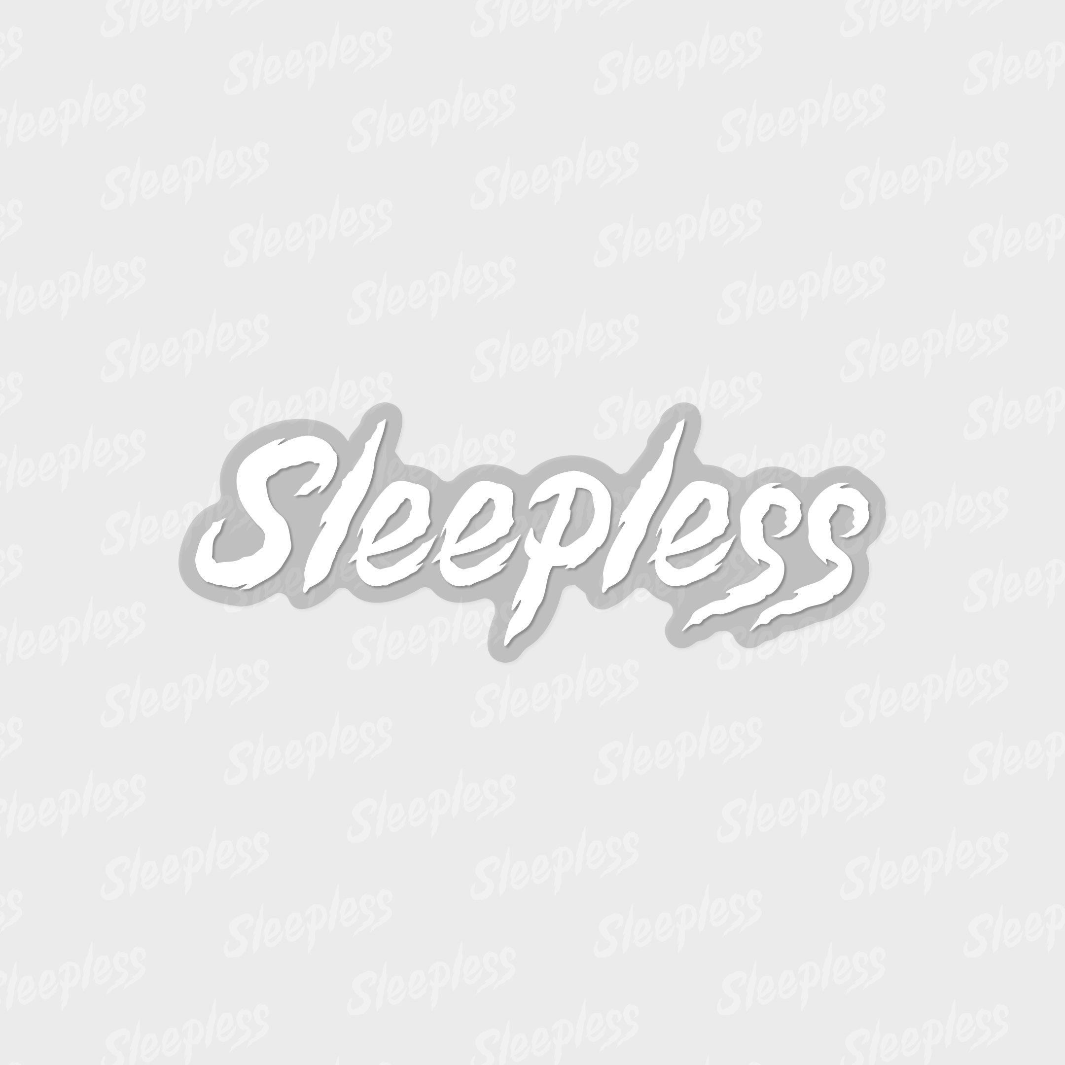 Sleepless Logo Sticker (Clear)